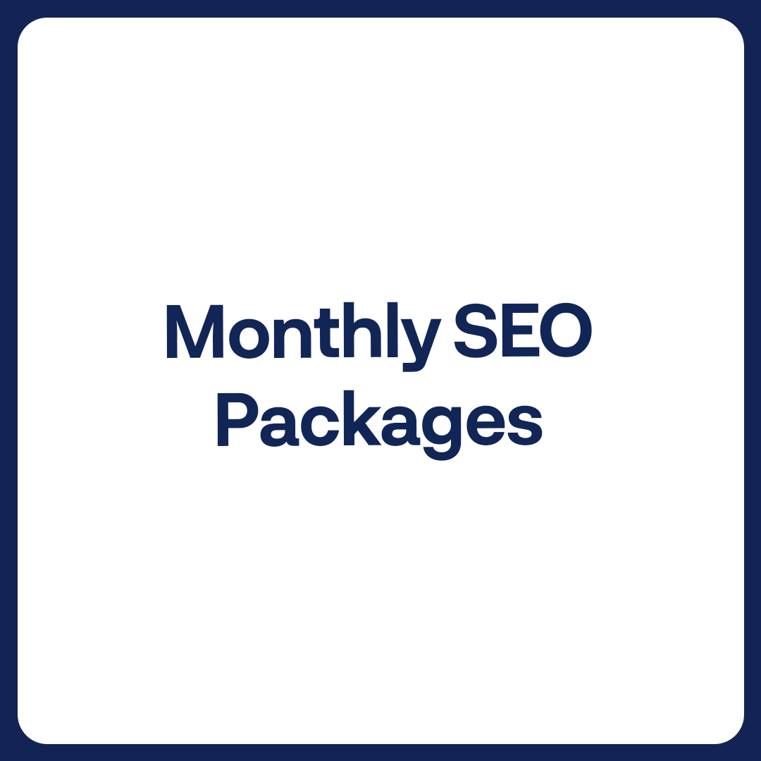 Monthly SEO Packages
