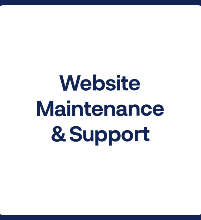 Website Maintenance & Support